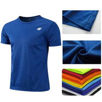Men's Summer Exercise Trainning T-shirt High Quality Breathable Quick Dry Short Sleeved Top Marathon Gym Fitness Basketball Tees - Buy online at  Vibe In Cart.