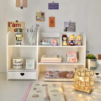 Double Layer Desktop Organizer Rack for Stationery Storage