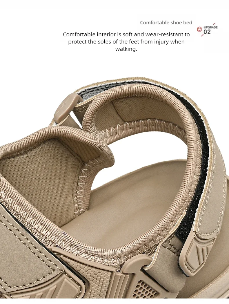 Sandals men summer fashion new style outdoor wear soft sole wear-resistant anti slip anti odor breathable dual-use beach sandals - Buy online at  Vibe In Cart.