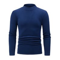 1/2piece Autumn And Winter Men's Semi High Neck Fashionable Base Long Sleeved Top Solid Color Casual Sports Fitness Warm T-shirt - Buy online at  Vibe In Cart.