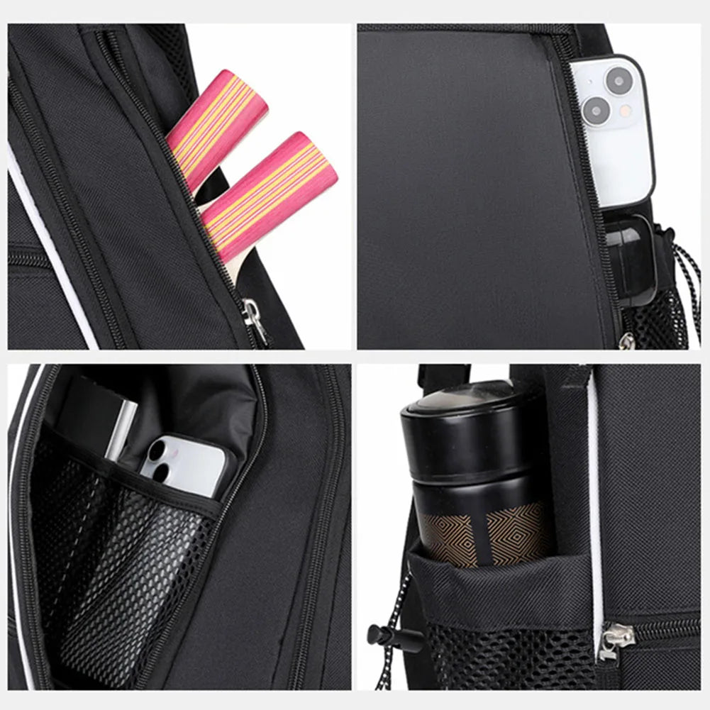 Pickleball Bag Racketball Sling Bag Adjustable Pickleball Rackets Backpack Multi-pockets Racquetball Carrying Handbag Sports Bag - Buy online at  Vibe In Cart.