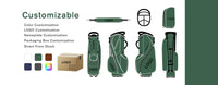 Golf Stand Bag 514 Way Waterproof PU Leather Polyester Black Gray