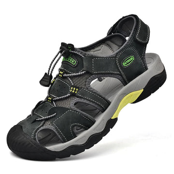 Summer Men's Sandals Classic Genuine Leather Sandals Fashion Outdoor Hiking Shoes Light  Breathable Non-slip Sneakers 38-48 - Buy online at  Vibe In Cart.