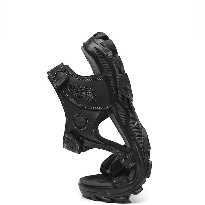 First-Layer Cowhide Men's New Fashion Open-Toe Casual Men's Summer Sandals, Adjustable Non-Slip, Comfortable Soft-Soled Beach Sh - Buy online at  Vibe In Cart.