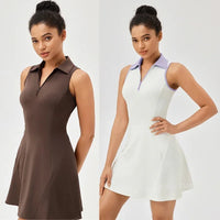 Women Tennis Dress Polo Zipper Collar Slim Skirts Ladies V-neck Breathable Slim Badminton Golf Dresses Quick-Dry Skorts S-XXL - Buy online at  Vibe In Cart.