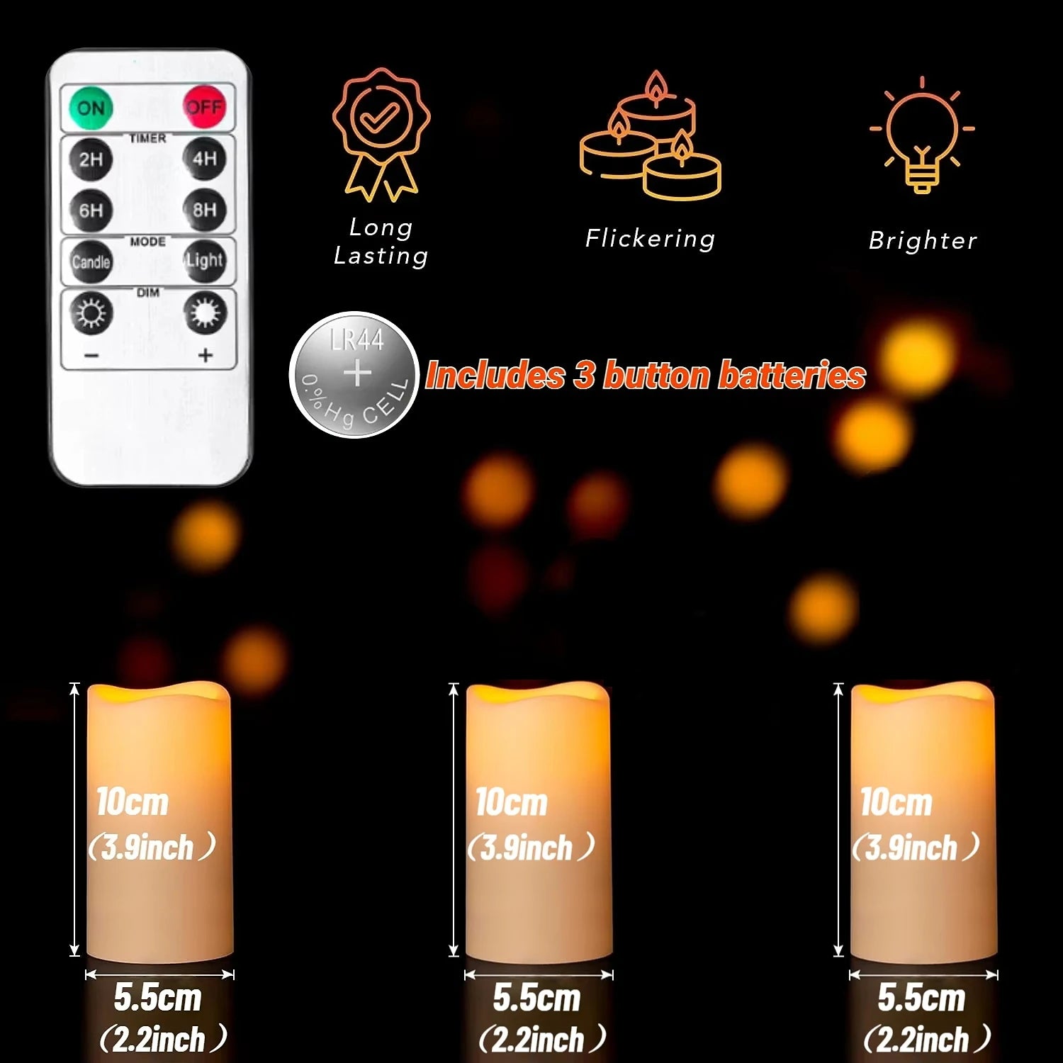 12-120PCS Wedding LED Candles Flickering Decor Flameless Candles Battery Operated with Remote Control Tealight Dinner Home Party - Buy online at  Vibe In Cart.