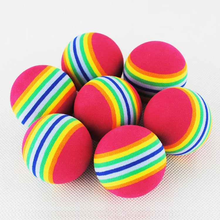 50pcs/bag EVA Foam Golf Balls Hot New Yellow Red Blue Rainbow Sponge Indoor golf Practice ball Training Aid - Buy online at  Vibe In Cart.