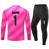 Men Kid 2023 Soccer Goalkeeper Uniform Protective Sponge Long Sleeve Football Training Goalkeeper Top Soccer Jersey Pants Custom - Buy online at  Vibe In Cart.