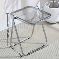 Fashionable Folding Side Table - Transparent Coffee Table for Living Room Sofa Corner & Balcony Acrylic Coffe Table - Buy online at  Vibe In Cart.