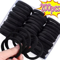 200PCS/Set Women Girls Basic Hair Bands Simple Solid Colors Elastic Headband Hair Ropes Ties Hair Accessories Ponytail Holder - Buy online at  Vibe In Cart.