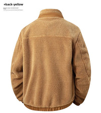 Men's European Size Sherpa Lined Stand Collar Winter Jacket with Thickened Fleece for Outdoor Casual Wear  Street Style Fashion - Buy online at  Vibe In Cart.