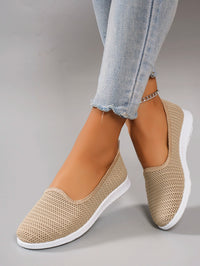 Women's Summer Breathable Mesh Flat Shoes with Elastic Band