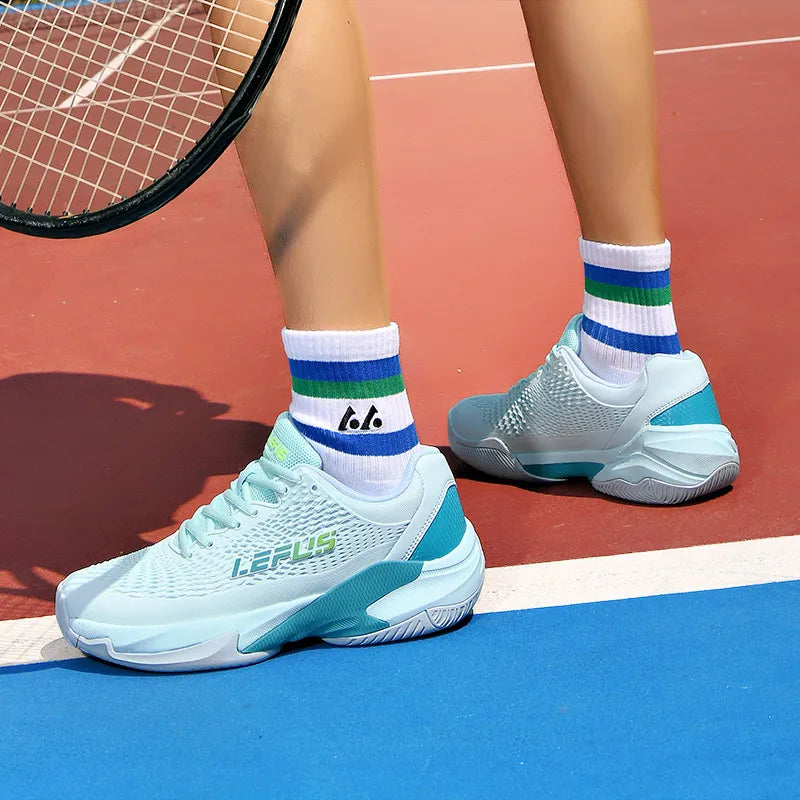 Men Women's Large Sizes Breathable Tennis Shoes Blue and Gray Gym Walking Badminton Sneakers - Buy online at  Vibe In Cart.