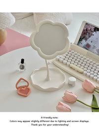 Cute Sunflower Rotatable Desktop Makeup Mirror Portable Cosmetic Vanity Mirror for Women Girls Dorm Room Gift - Buy online at  Vibe In Cart.