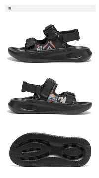 Men's Leisure Beach Gladiator Sandals with Fabric Upper