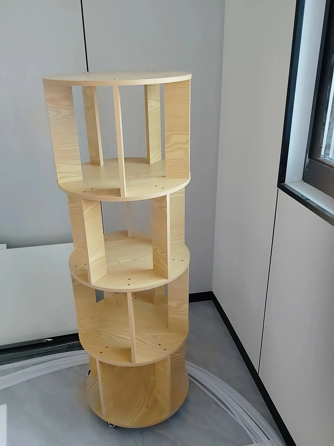 360° Rotatable Bookshelf Multifunctional Living Room Round Storage Rack Movable Children's Bookshelf - Buy online at  Vibe In Cart.