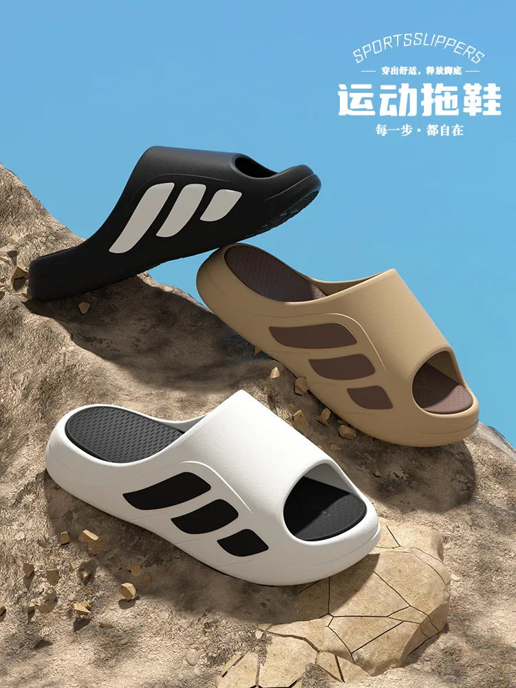 Outdoor sports slippers for men's home summer new style for wear thick sole non-slip eva anti-odor and outer wear sandals formen - Buy online at  Vibe In Cart.