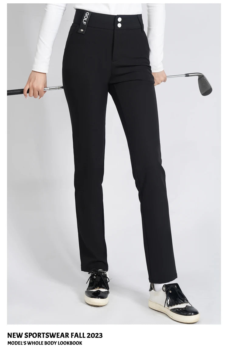 Golf Women's Pants Sttraight High Waist Causal Sportswear Elastic Brethable Golf Tennis Trousers - Buy online at  Vibe In Cart.