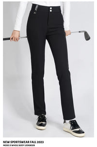 Golf Women's Pants Sttraight High Waist Causal Sportswear Elastic Brethable Golf Tennis Trousers - Buy online at  Vibe In Cart.
