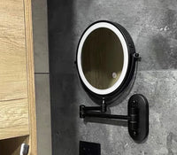 8 Inch Double-Sided Makeup Mirror With 3x-10x Magnification And LED Lights