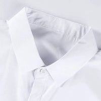 New Men's Business Casual Solid Color Short Sleeved Shirt for Summer Fashion No Ironing Comfortable and Versatile Top - Buy online at  Vibe In Cart.