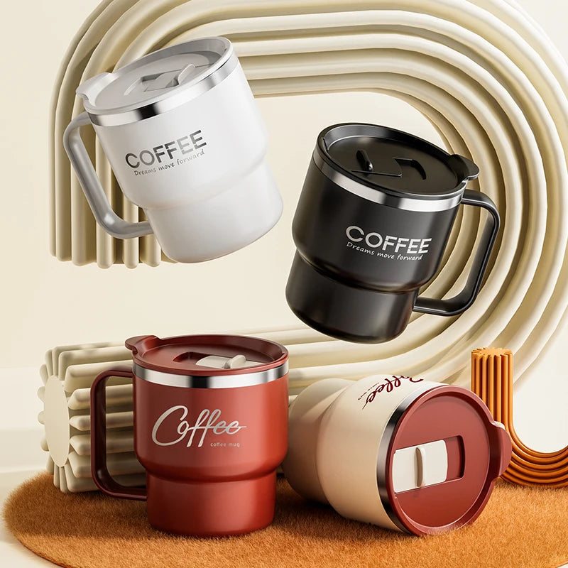 400ML Double Layer Coffee Mug 304 Stainless Steel Sealed Drinking Cup For Cold And Hot Water Insulated Milk Coffee Cup Drinkware - Buy online at  Vibe In Cart.