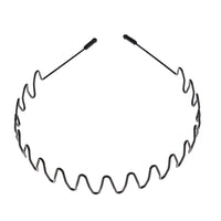 6/1pcs Fashion Metal Hair Band for Men Women Unisex Black Waved Hair Head Hoop Sports Headband Hairband Hair Accessories - Buy online at  Vibe In Cart.