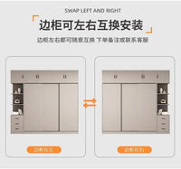 All solid wood sliding door wardrobe household bedroom strong and durable rental room special simple explosion - Buy online at  Vibe In Cart.