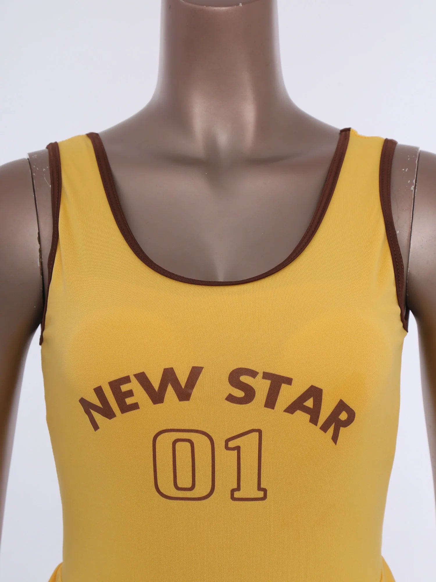 Sporty Style Girl Dress Children's Sleeveless Letter Print Sports Golf Tennis Workout Athletic Dress with Removable Chest Pads