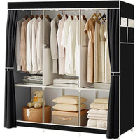 Portable Closet 51-Inch Dustproof Wardrobe Organizer Multi-laye Home Storage Rack Clothes Bedroom Shoe Quick and Easy to Assembl - Buy online at  Vibe In Cart.