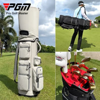 Travel Golf Bag with Fixed Club Holder, Nylon Material