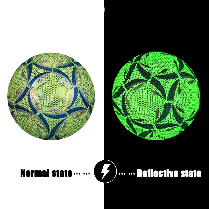 2026 Reflective Football Standard Size 5 Size 4 Indoor Outdoor Training Colorful Soccer Ball High Quality PU Match Game futbol - Buy online at  Vibe In Cart.