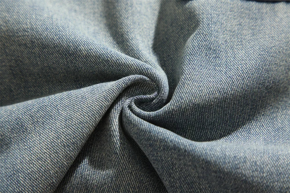 Men's Autumn Trendy Baggy Jeans Elastic Waist Washed Casual Denim Trousers Male High Street Fashion Wide Legs Straight Pants - Buy online at  Vibe In Cart.