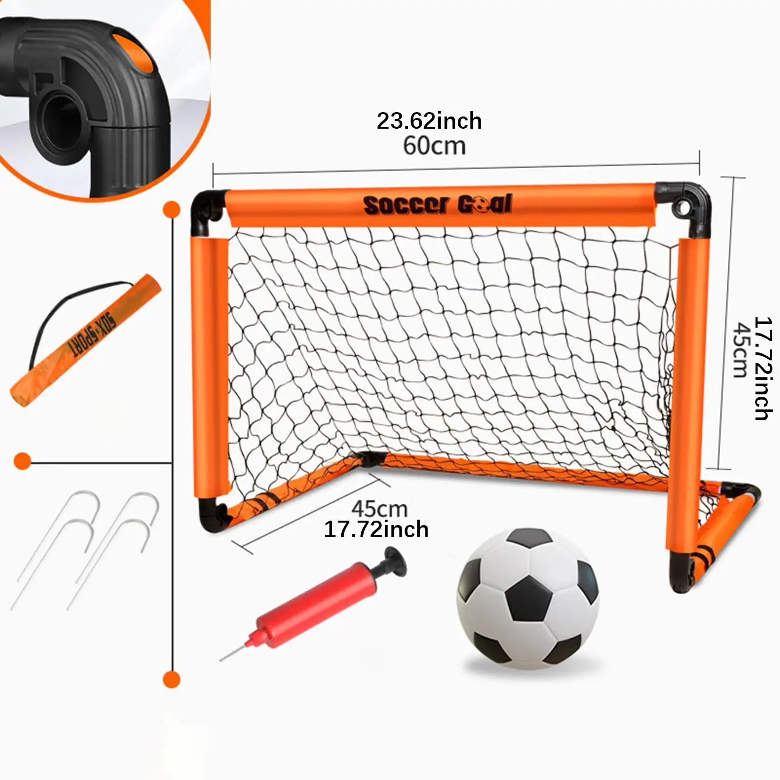 Kids Soccer Goal with Ground Nails with Ball Folded Football Goal Kids Toy Football Gate for Park Games Backyard Garden Children - Buy online at  Vibe In Cart.