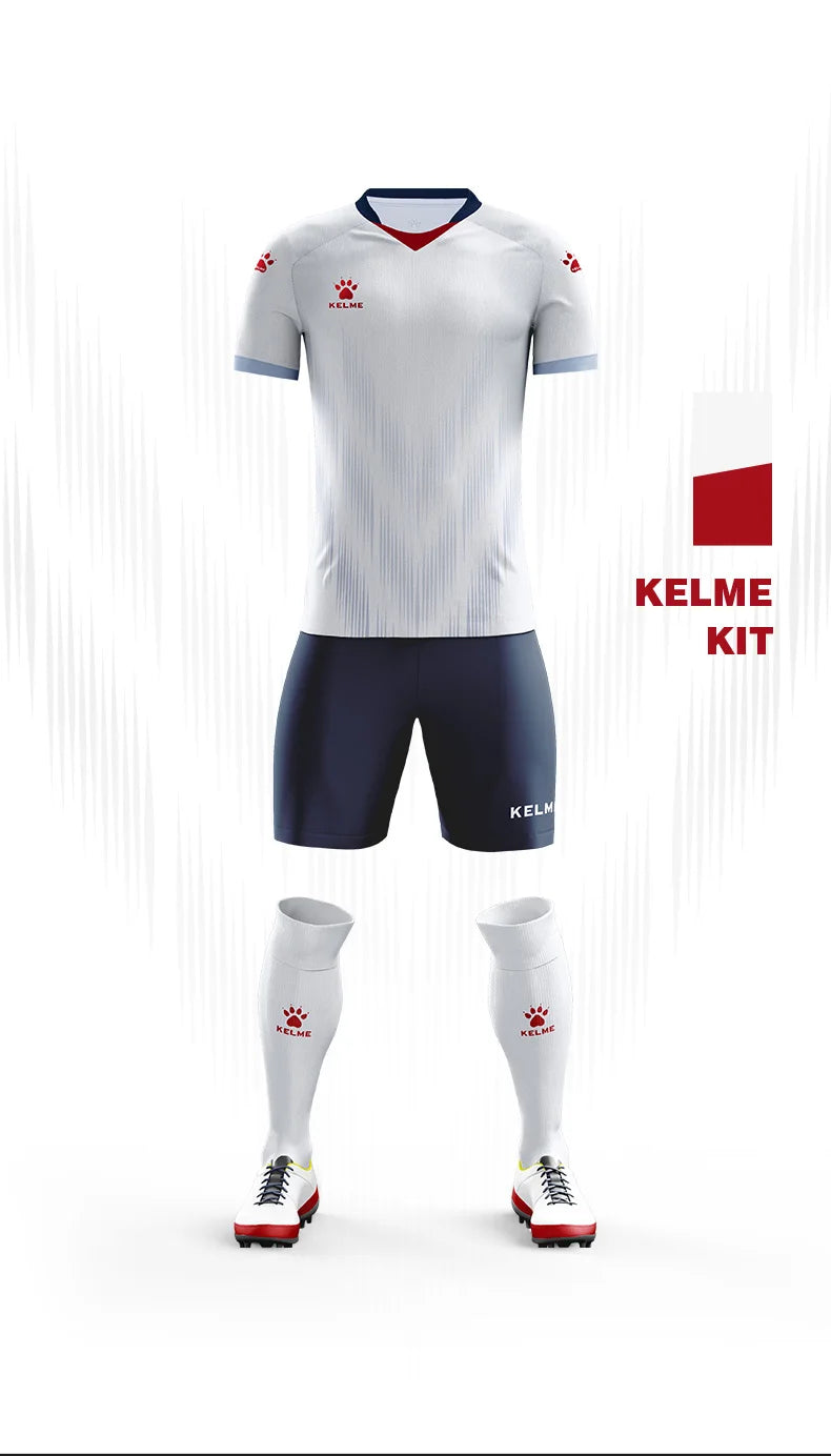 Men's Short Sleeve Polyester Soccer Jersey Tracksuit Set