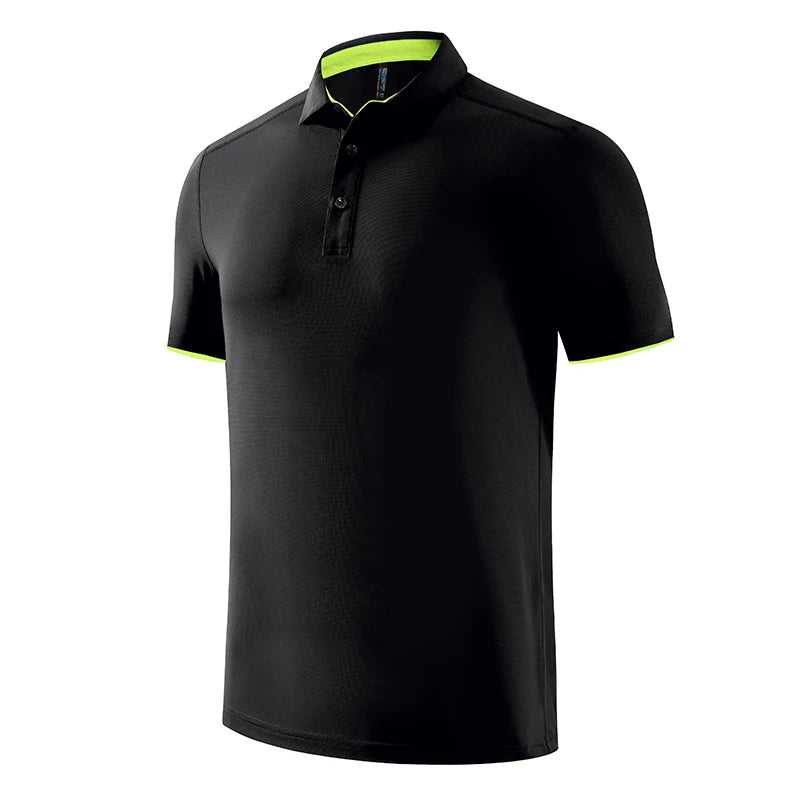 Quick Dry Men's Sports Polo Shirt Golf wear Summer Gym Fitness Training Clothing Comfortable Breathable Shirts - Buy online at  Vibe In Cart.
