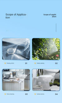 2L Hand Pump Foam Sprayer with 3 Nozzles for Car Washing