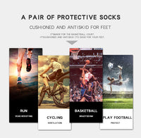 Men's Compression Crew Sports Socks with Nylon Blend