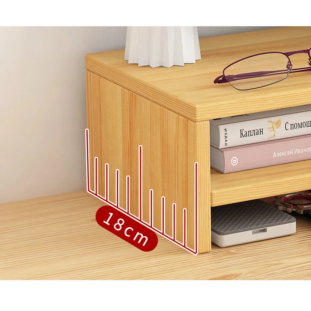 Wooden Laptop Stand with Stable Base and Eyesight Protection