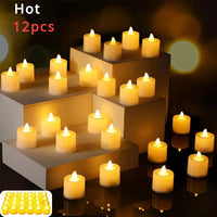 LED Candle Battery Powered Flameless Tea Candle Fake Candle Lamp Wedding Birthday Party Home Decoration Lamp Candlestick Candles - Buy online at  Vibe In Cart.