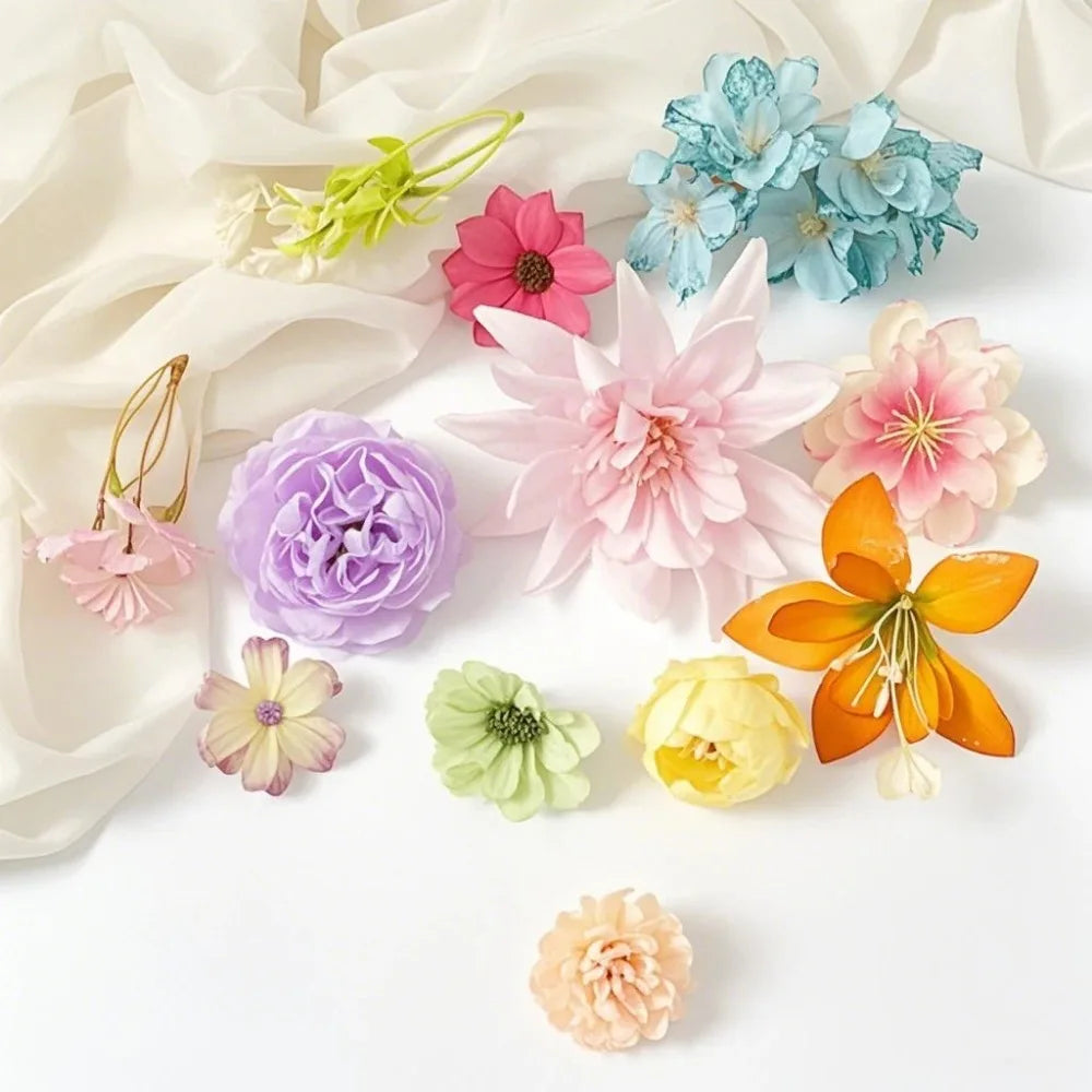 20/52Pcs Random Mix Artificial Flowers Silk Fake Flowers for Home Room Decor DIY Craft Gifts Accessories Bride Wedding Decor - Buy online at  Vibe In Cart.