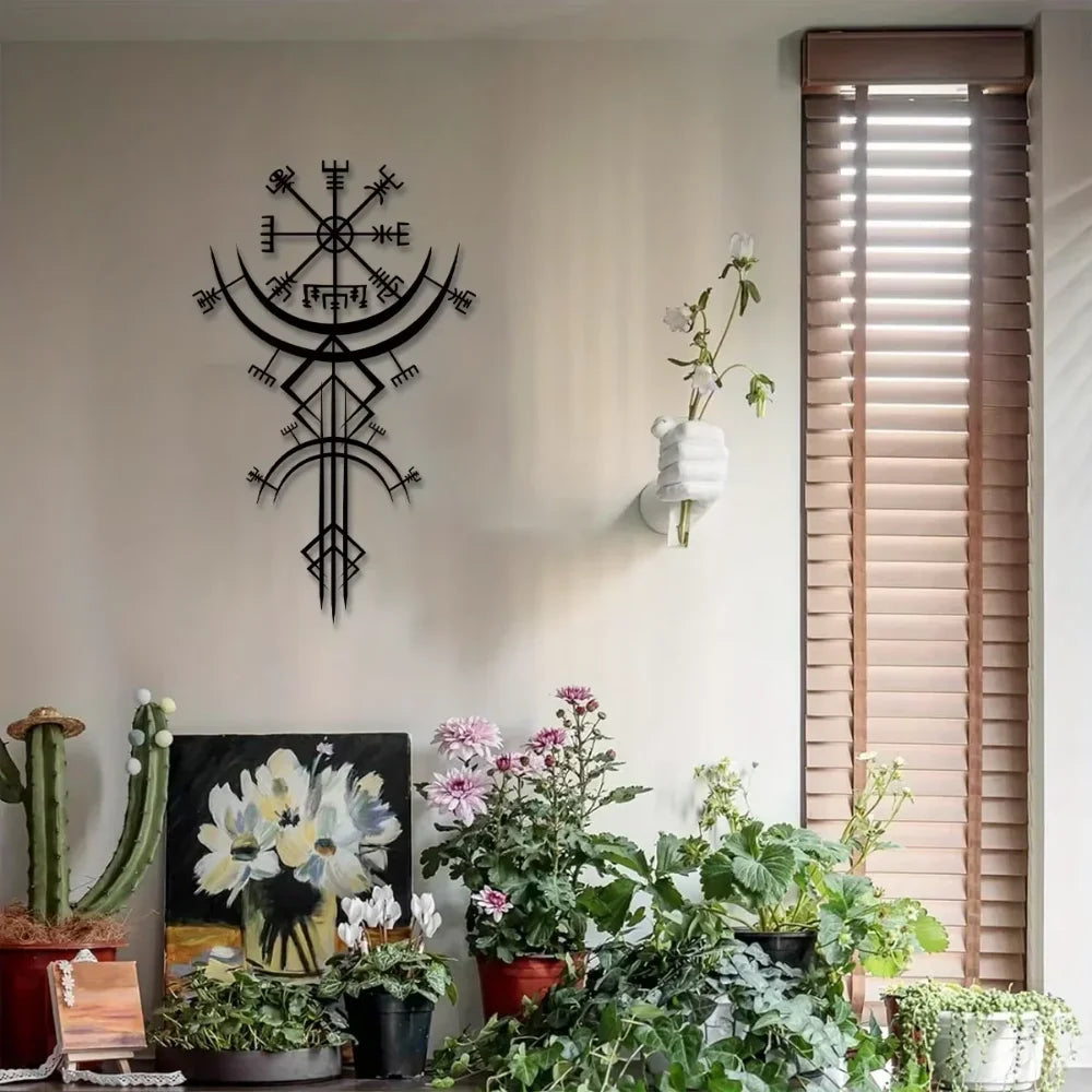 Unique Viking Rune Metal Wall Hanging Ideal For Home Decor Gift Bringing Mythological Inspiration To Your Personal Space - Buy online at  Vibe In Cart.
