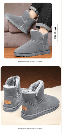 New winter fashion: thick-soled snow boots, men's and women's thickened warm cotton shoes, and casual women's boots - Buy online at  Vibe In Cart.