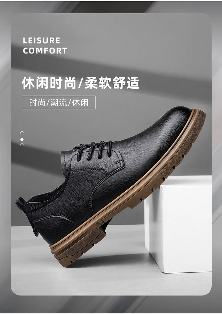 52/2000  CLOHOO handmade men's shoes business casual leather shoes breathable soft sole comfortable classic lace-up men's shoes - Buy online at  Vibe In Cart.