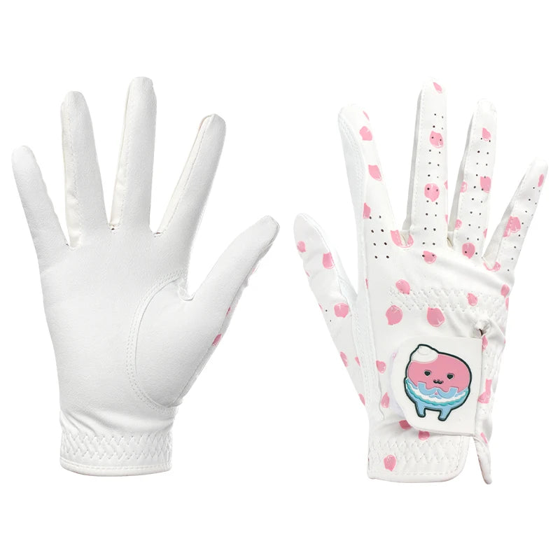 Korean and Japanese Golf Gloves Cartoon Tree Leaf Women's Microfiber Wear Resistant Sports Golf Gloves Non-slip and Breathable - Buy online at  Vibe In Cart.