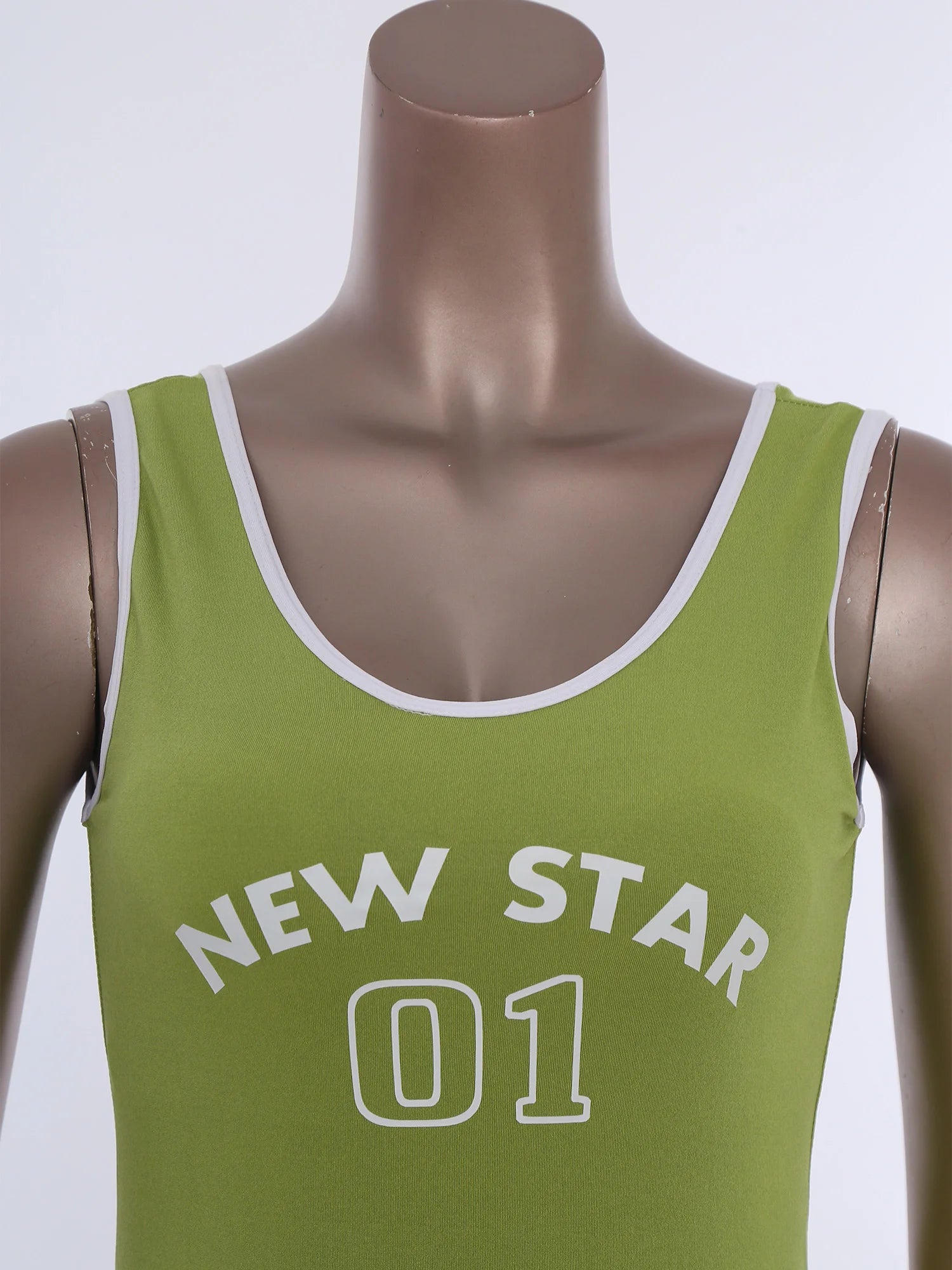 Sporty Style Girl Dress Children's Sleeveless Letter Print Sports Golf Tennis Workout Athletic Dress with Removable Chest Pads