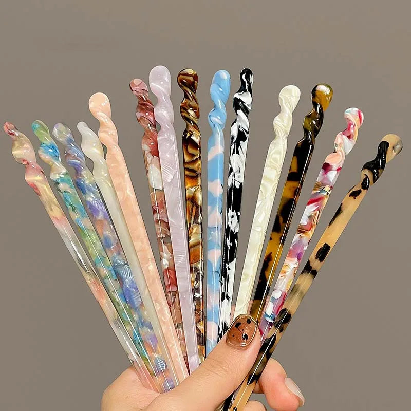 Vintage Chinese Style Hair Sticks for Women Girls Fashion Acetate Chopstick Shaped Hair Clips Pins Jewelry Hair Accessories - Buy online at  Vibe In Cart.