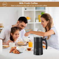 Electric Milk Frother Automatic Rotary Foamer for Coffee Cappuccino Latte 4 in 1 Hot and Cold Foam Maker Milk Frother Foamer - Buy online at  Vibe In Cart.