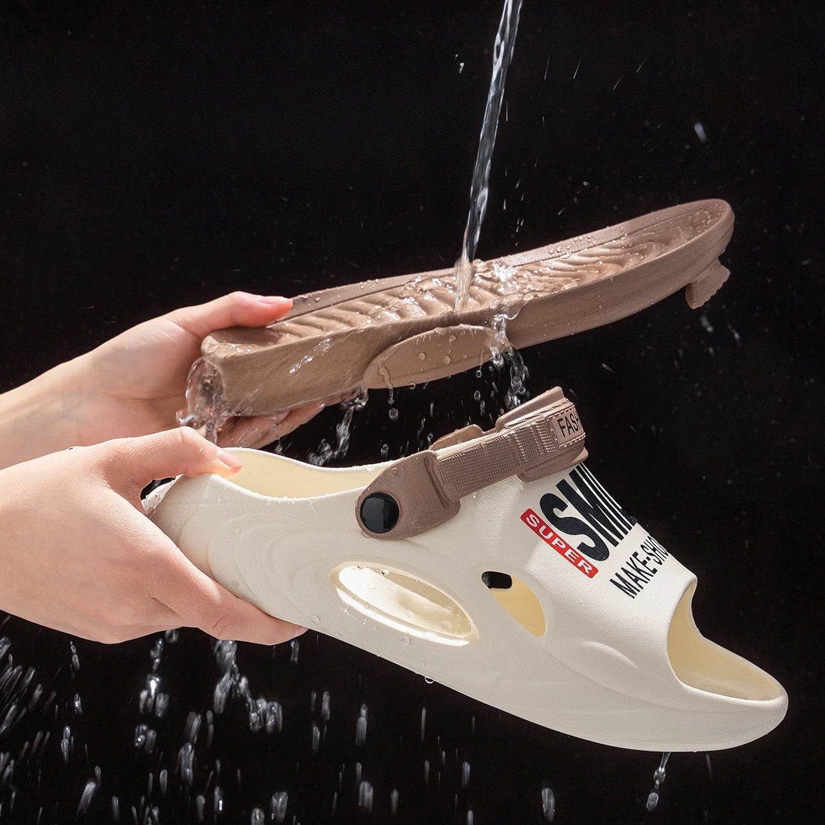 Outdoor Women and Mens Summer 2025 Men's Slippers EVA Lightweight Slides Indoor Leisure Beach Shoes Comfort Soft Men's Slippers - Buy online at  Vibe In Cart.