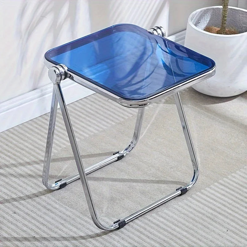 Fashionable Folding Side Table - Transparent Coffee Table for Living Room Sofa Corner & Balcony Acrylic Coffe Table - Buy online at  Vibe In Cart.